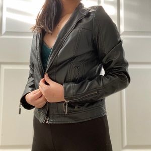 vegan leather jacket